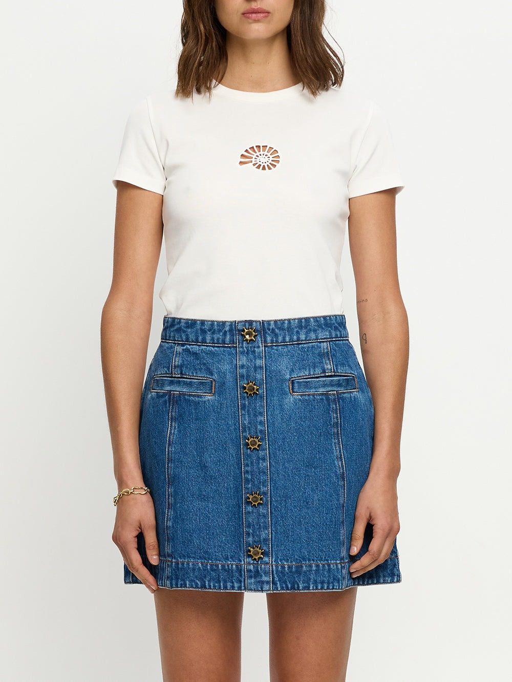 KIVARI Shea Denim Skirt