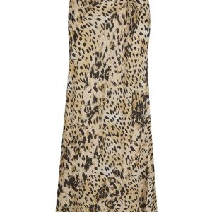 SPELL Snow Leopard Bias Maxi Skirt