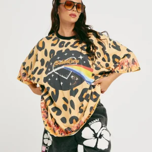 SABBI THE VERY OVERSIZED 67 TEE - LEOPARD