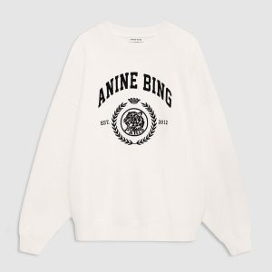 ANIINE BING Miles Sweatshirt Collegiate cream