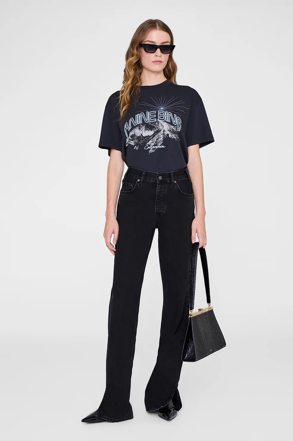 ANINE BING Walker Tee California vintage black - Image 2