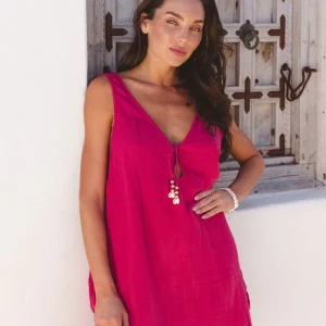 CABO Paros Mini Dress - Sangria