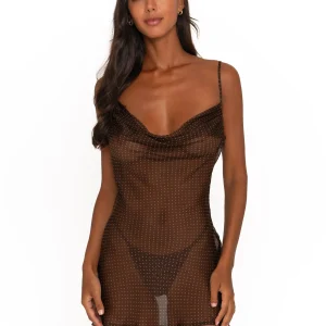 FAE LILA SILK DRESS PEACHES