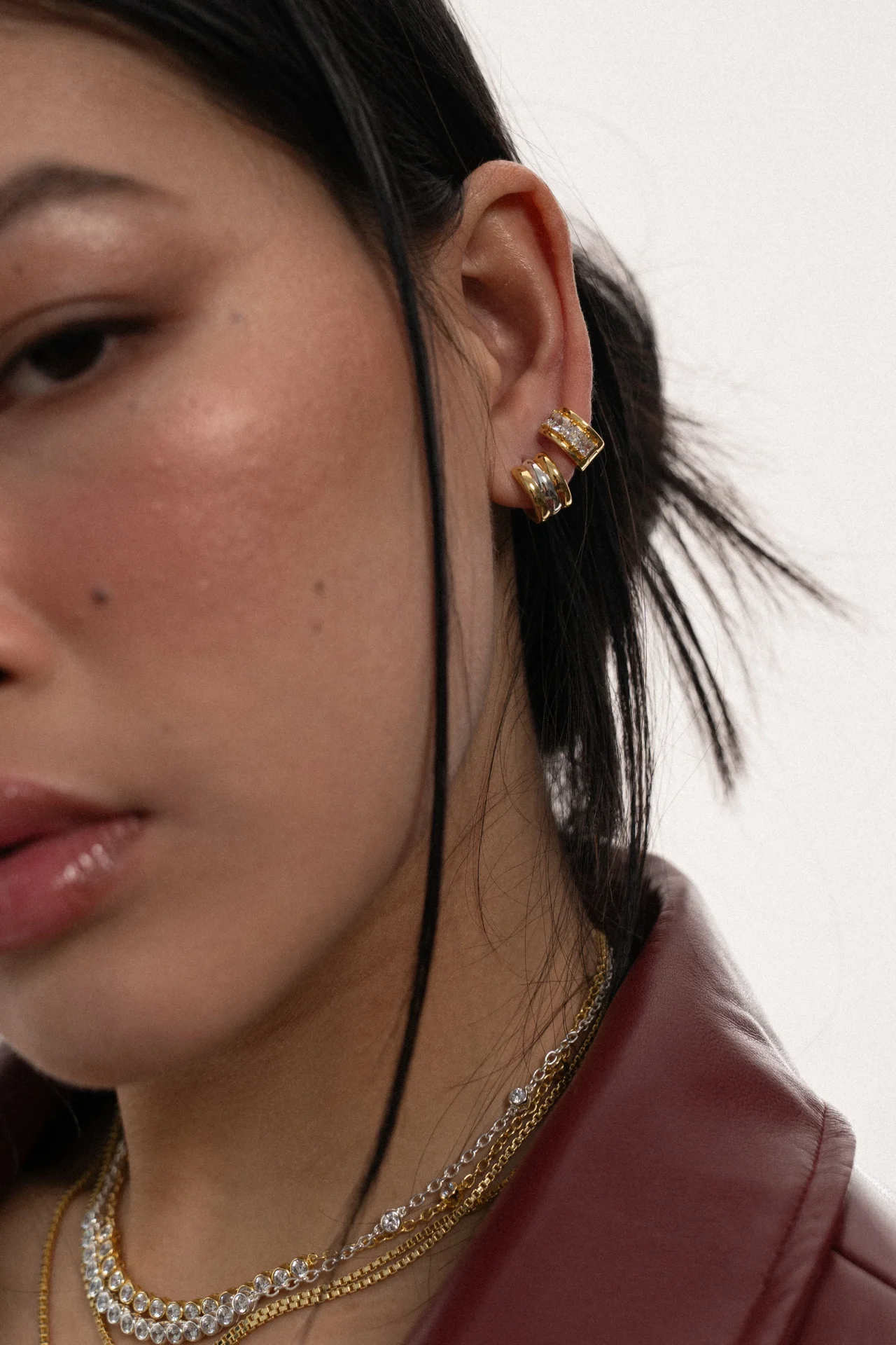 MOUNTAIN & MOON Farrah Earrings | Mixed Metal - Image 2