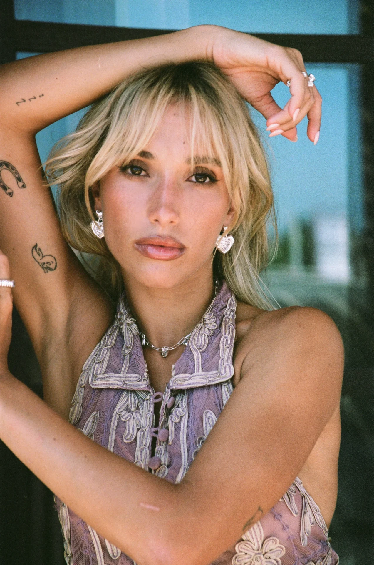 MOUNTAIN & MOON SURI Earrings | SILVER CZ - Image 2