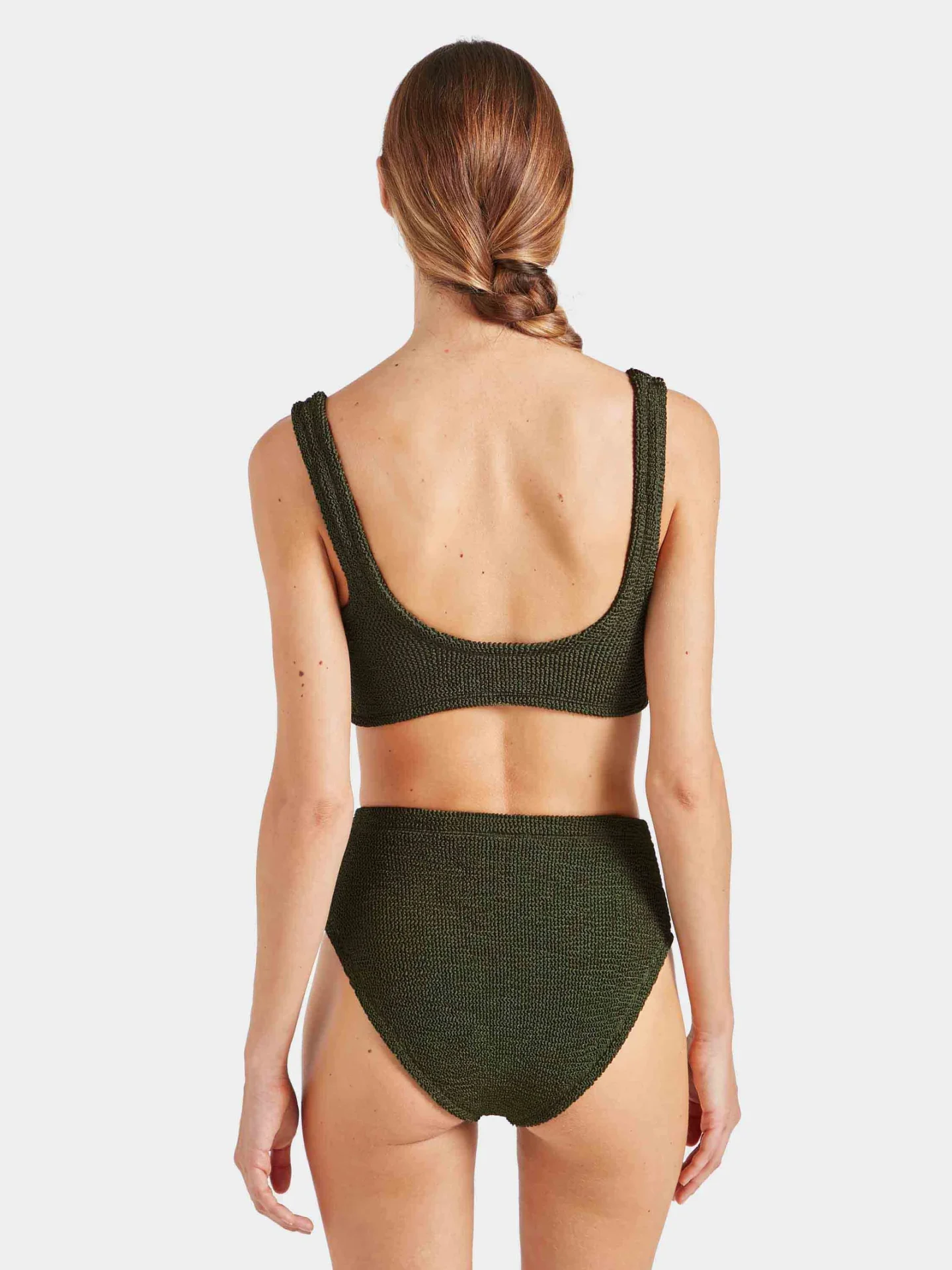 HUNZA G Nadine Bikini Metallic Khaki - Image 3