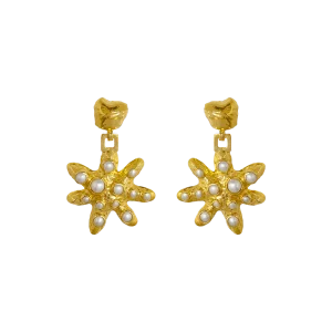 MOUNTAIN & MOON PARI EARRINGS - Gold