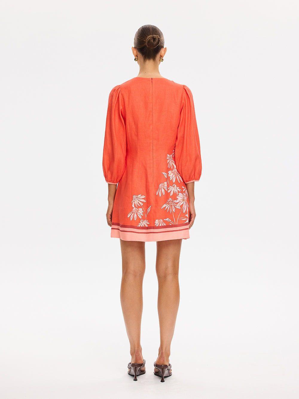 KIVARI Ruby Tie Front Mini Dress - Image 3