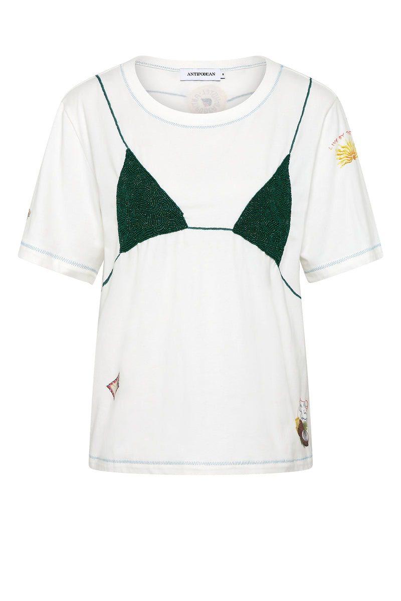 ANTIPODEAN VACAY ALL DAY CLASSIC TEE EMERALD