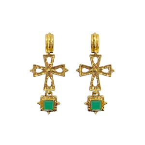 MOUNTAIN & MOON Maria Earrings | Green Onyx