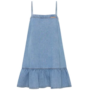 KIVARI Emilie Denim Strappy Mini Dress