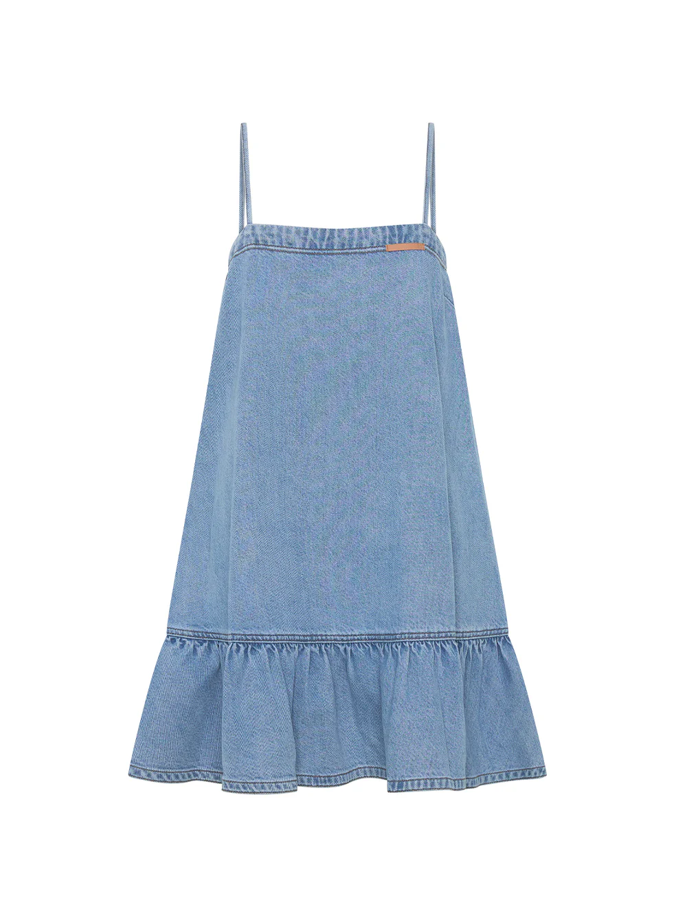 KIVARI Emilie Denim Strappy Mini Dress