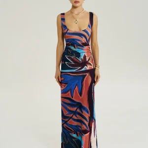 SUMMI SUMMI EMMA MAXI DRESS - BORDEAUX