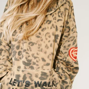 HAPPY LITTLE MOTHER Sorry Mom Hoodie LEOPARD