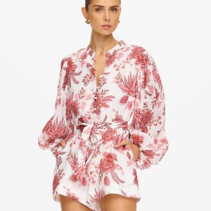 KIVARI Bailey Playsuit RED