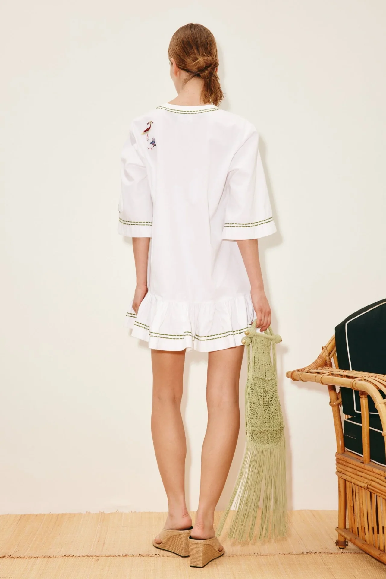 ALEMAIS camelia embellished mini dress - Image 3