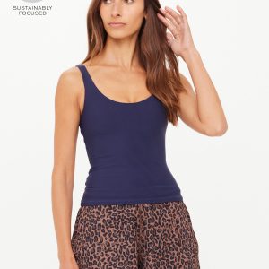 THE UPSIDE Amelia Tank Top Navy