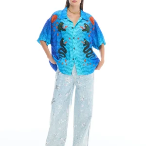THE TALES Snake Chain Oversized Shirt