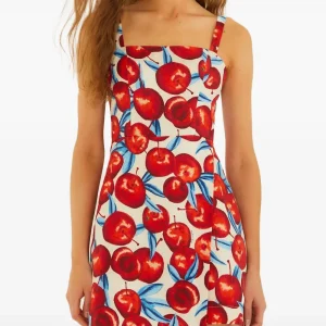 FARM RIO  cherry-print mini dress