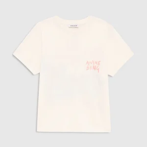 ANINE BING Shelley Tee Surfer washed buttercream