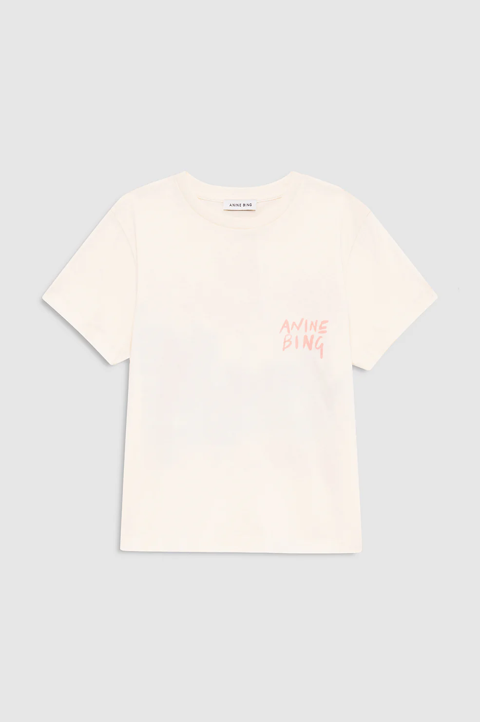 ANINE BING Shelley Tee Surfer washed buttercream