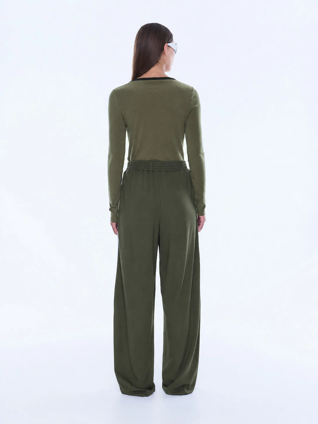 ENA PELLY VALENTINA STRIPE PANT OLIVE - Image 3