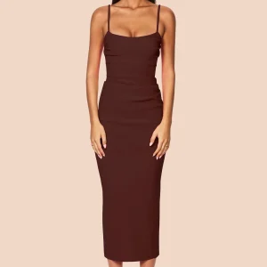 NOOKIE Tucked Tease Midi COCOA