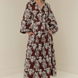 FARM RIO Emily Shirt Dress Tasman Floral