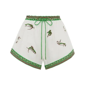 ALEMAIS wanda embroidered short