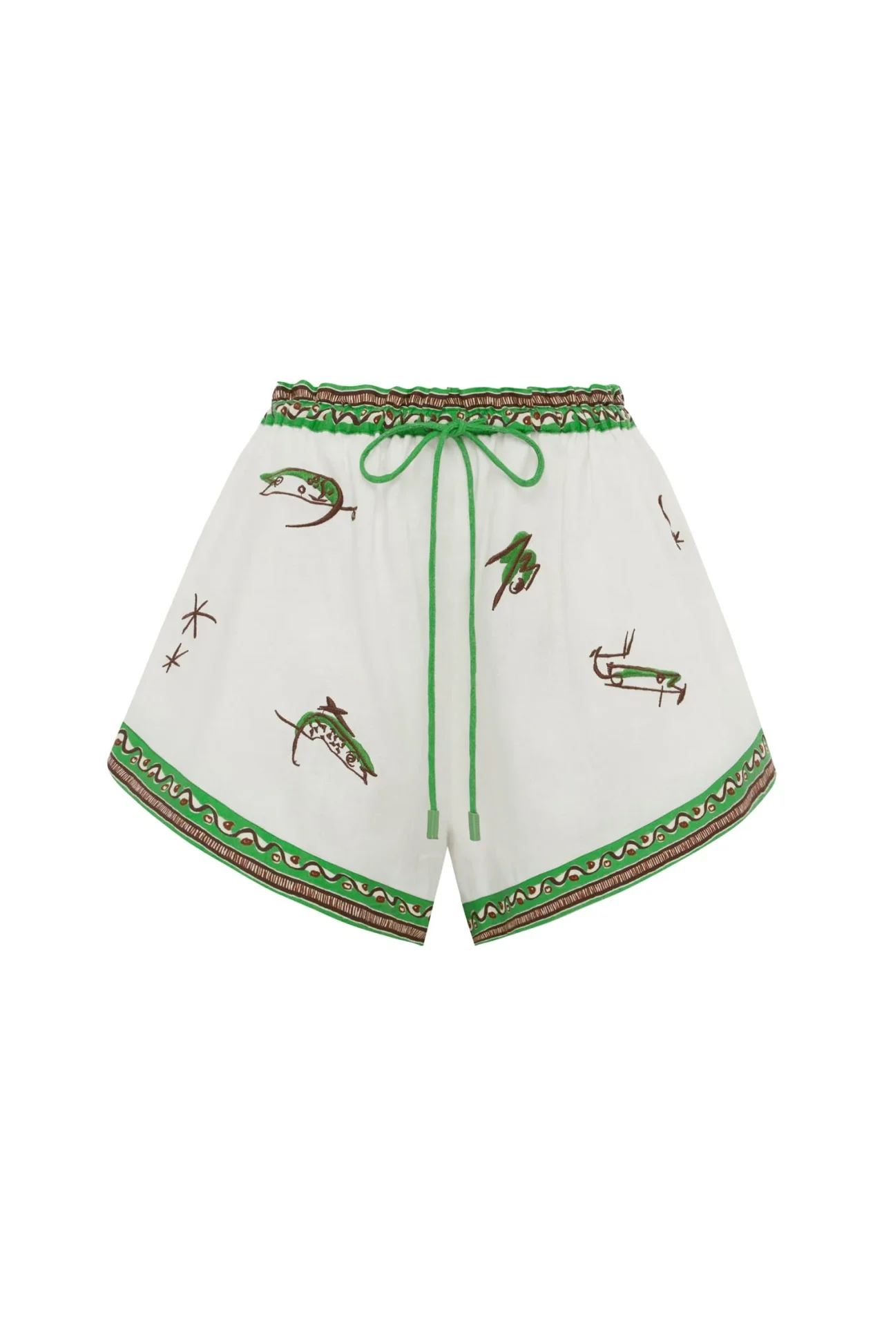ALEMAIS wanda embroidered short