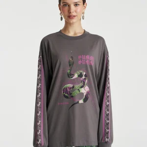 SUMMI SUMMI EDEN LS TEE - SHADOW