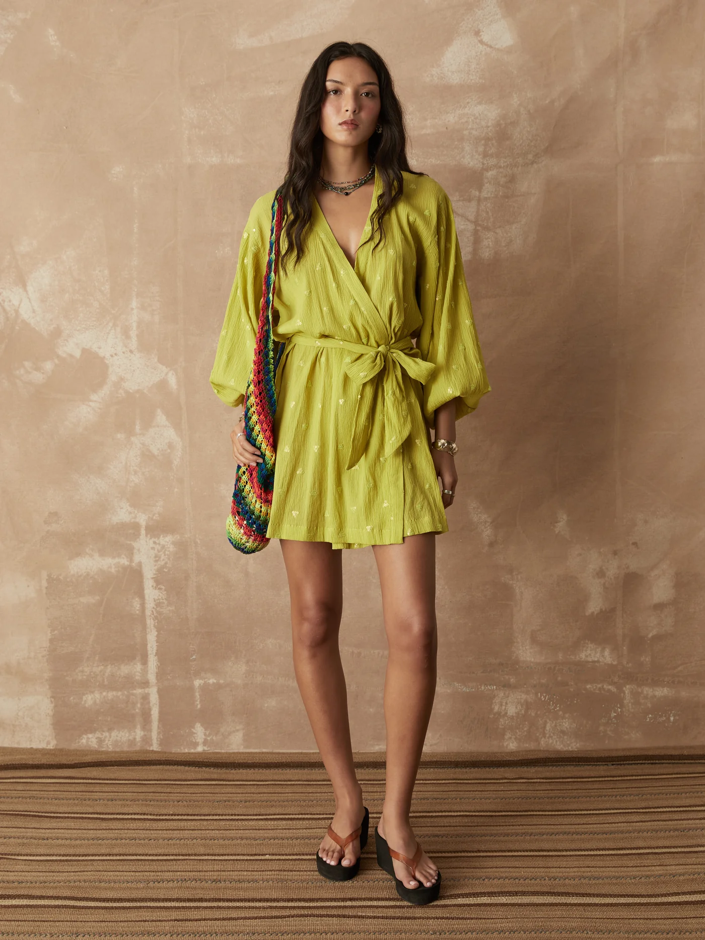 BOTEH solene sequin robe dress