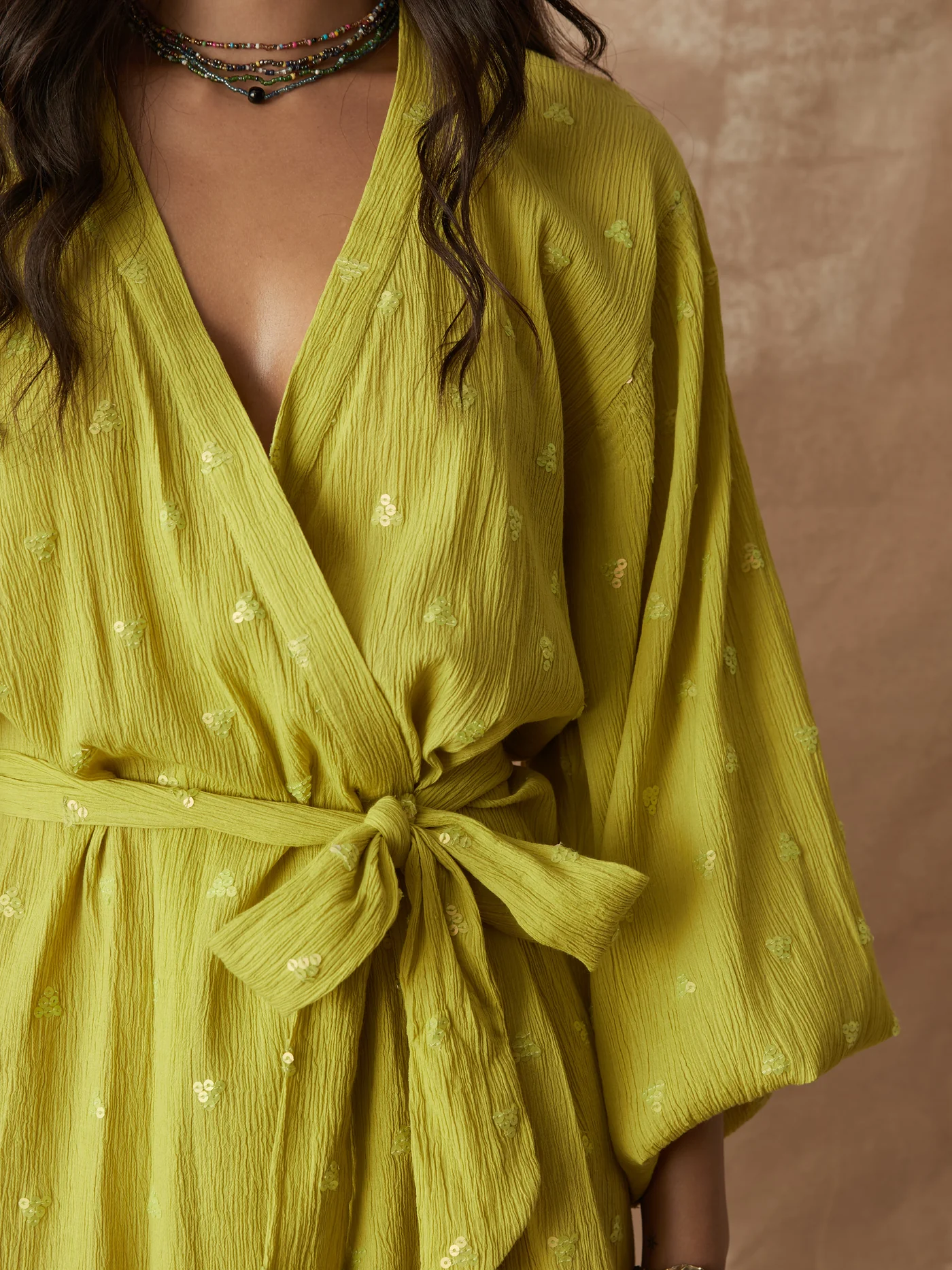 BOTEH solene sequin robe dress - Image 3