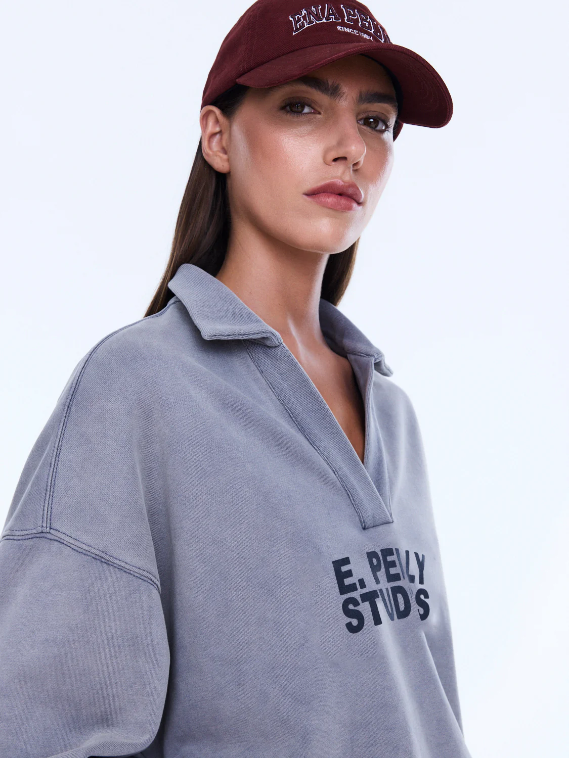 ENA PELLY IVA JERSEY POLO DOVE GREY - Image 2