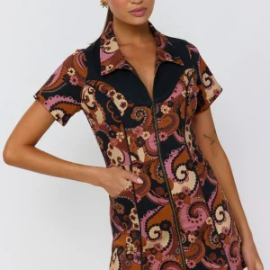 NINE LIVES BAZAAR Bambi Mini Dress - Mulberry
