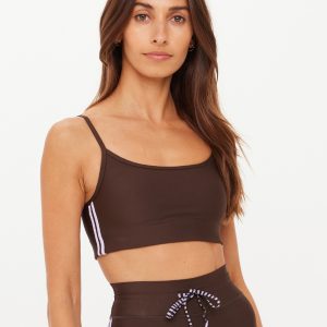 THE UPSIDE OXFORD HUTTON SCOOP BRA Cocoa