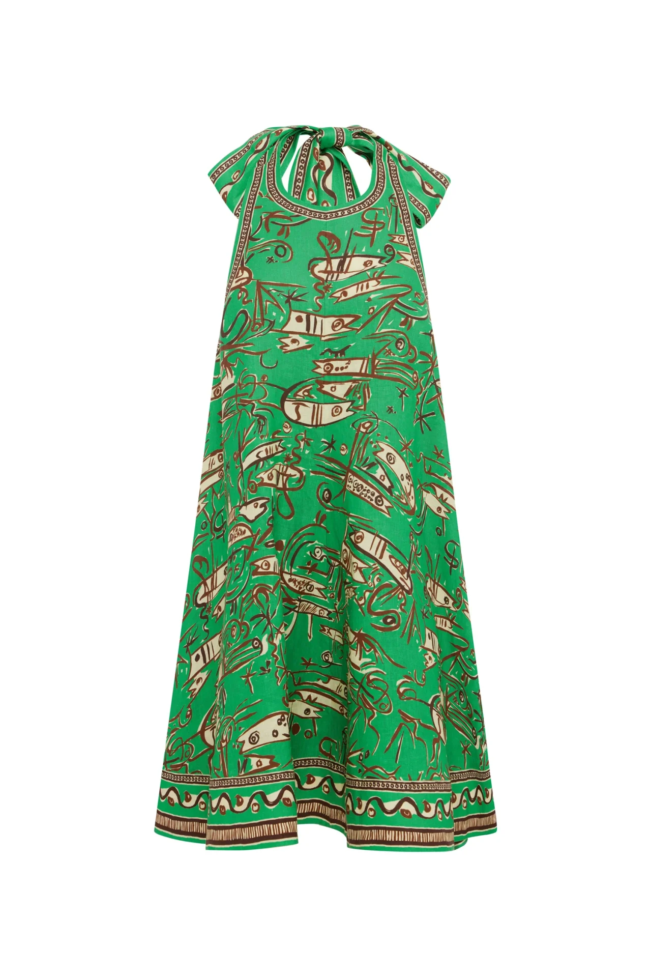 ALEMAIS fish sticks mini dress