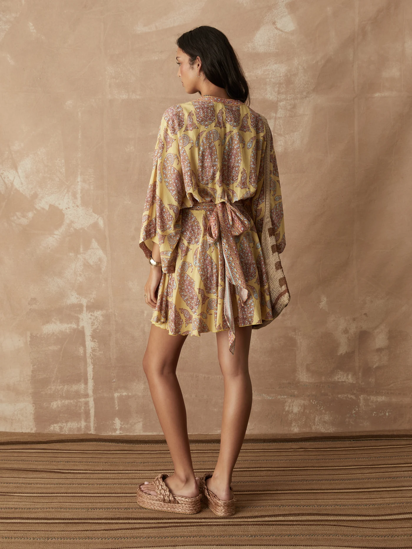 BOTEH calico flared robe dress - Image 2