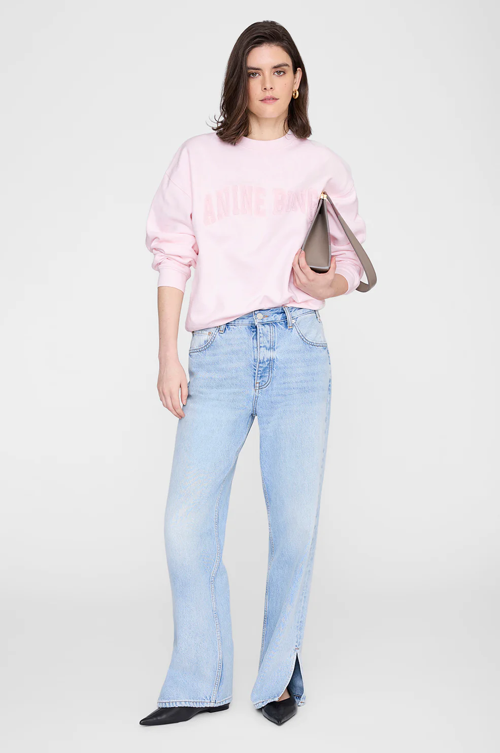 ANINE BING Spencer Sweatshirt Anine Bing powder pink - Image 2