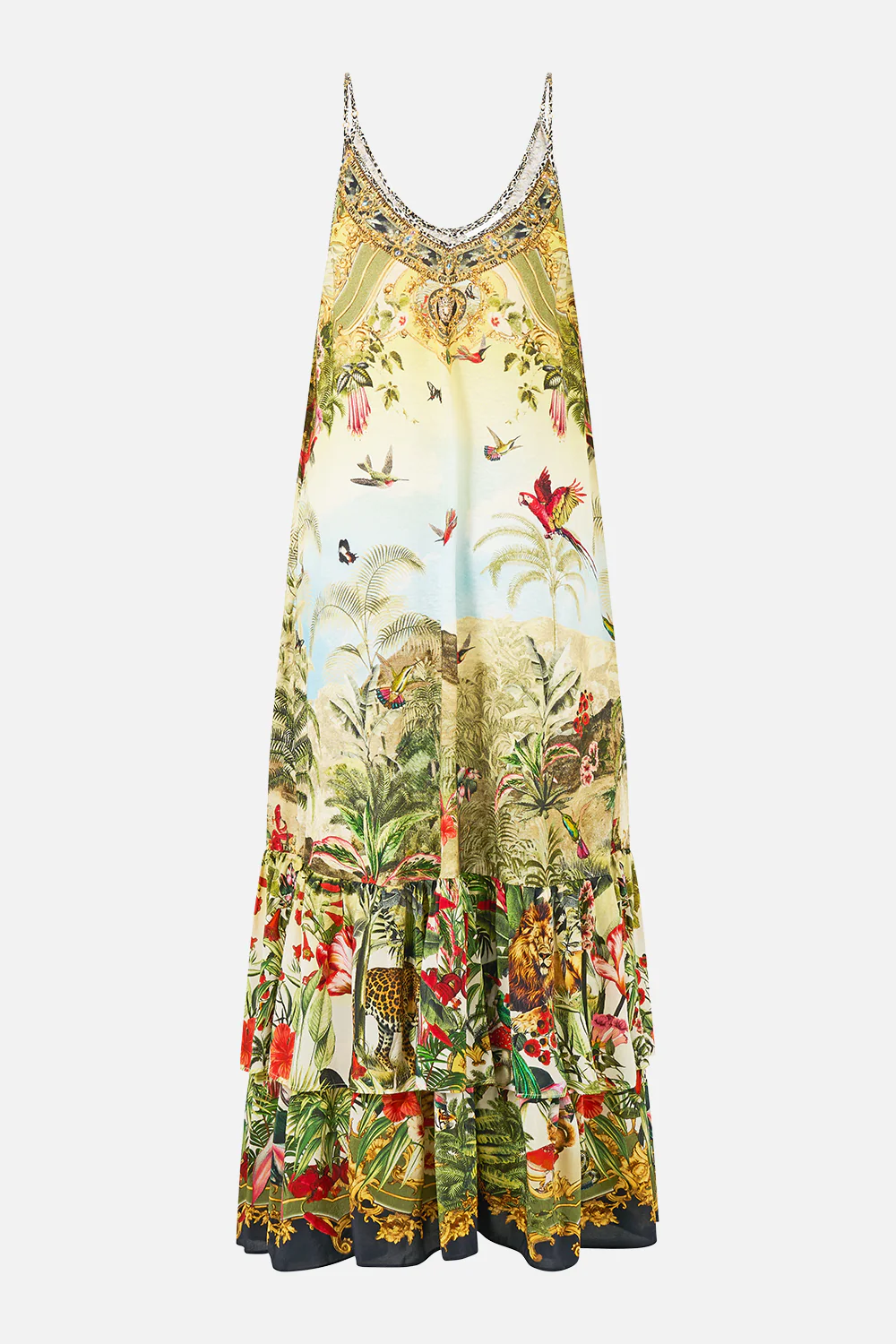 CAMILLA strappy maxi dress with tiers Wanderlust empire - Image 3