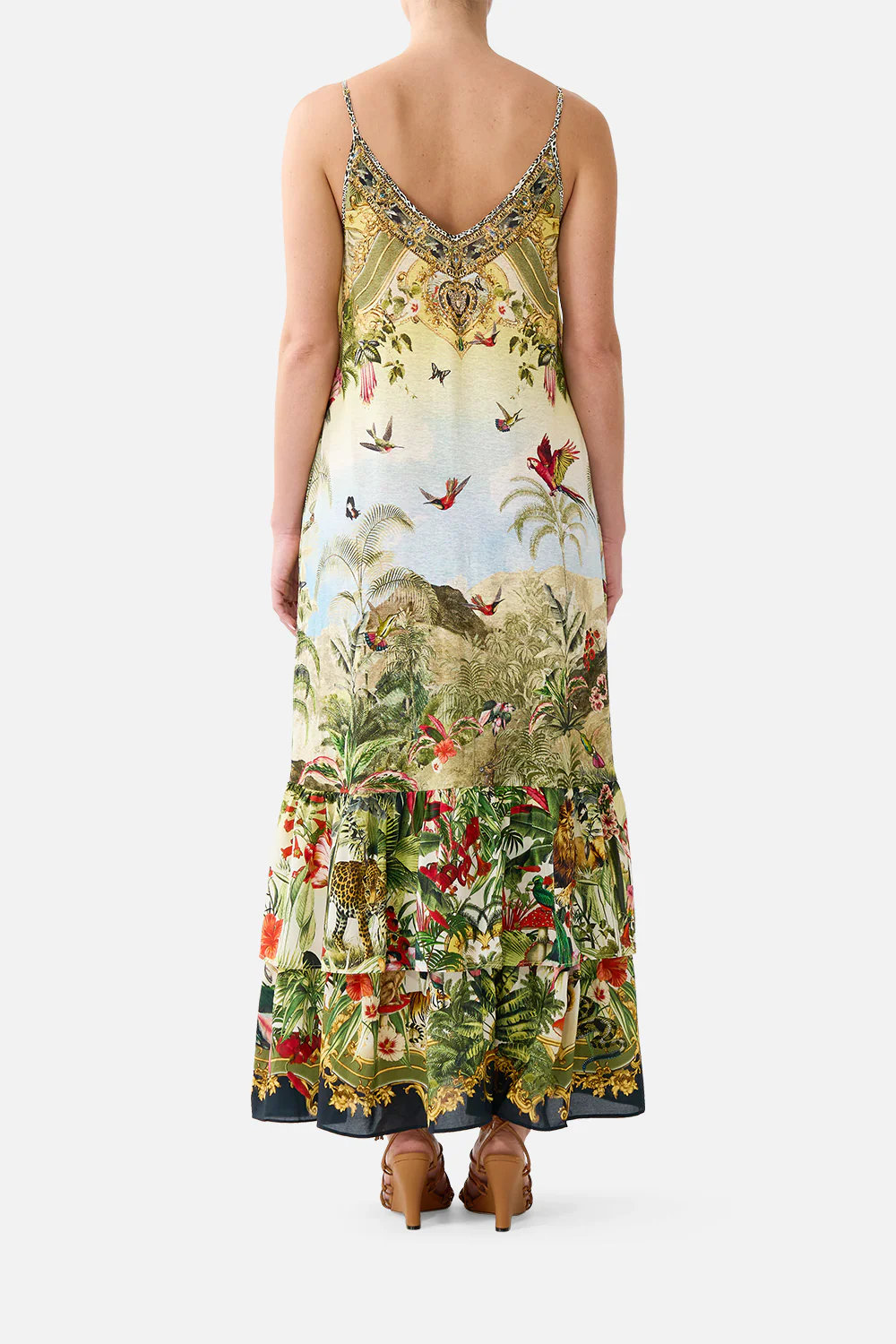 CAMILLA strappy maxi dress with tiers Wanderlust empire - Image 2