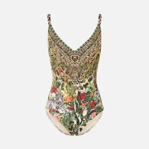 CAMILLA v neck underwire one piece w back closure Leotigra land