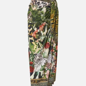 CAMILLA multi wear long sarong Leotigra land