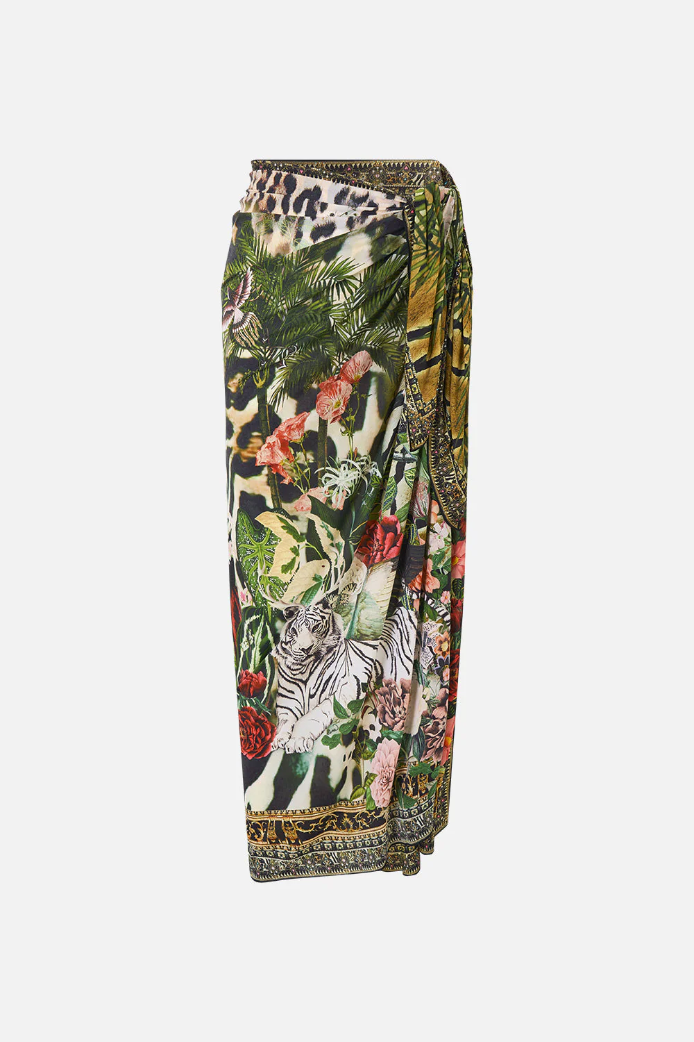 CAMILLA multi wear long sarong Leotigra land