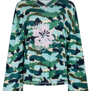 CIAO CIAO CAMO HIBISCUS SPEEDWAY TEE