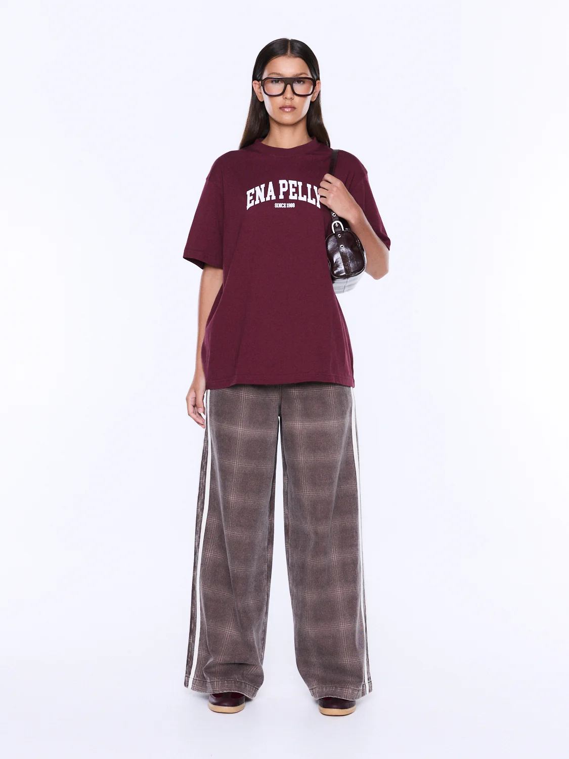 ENA PELLY IVY RELAXED TEE BURGUNDY/ENA PELLY - Image 2
