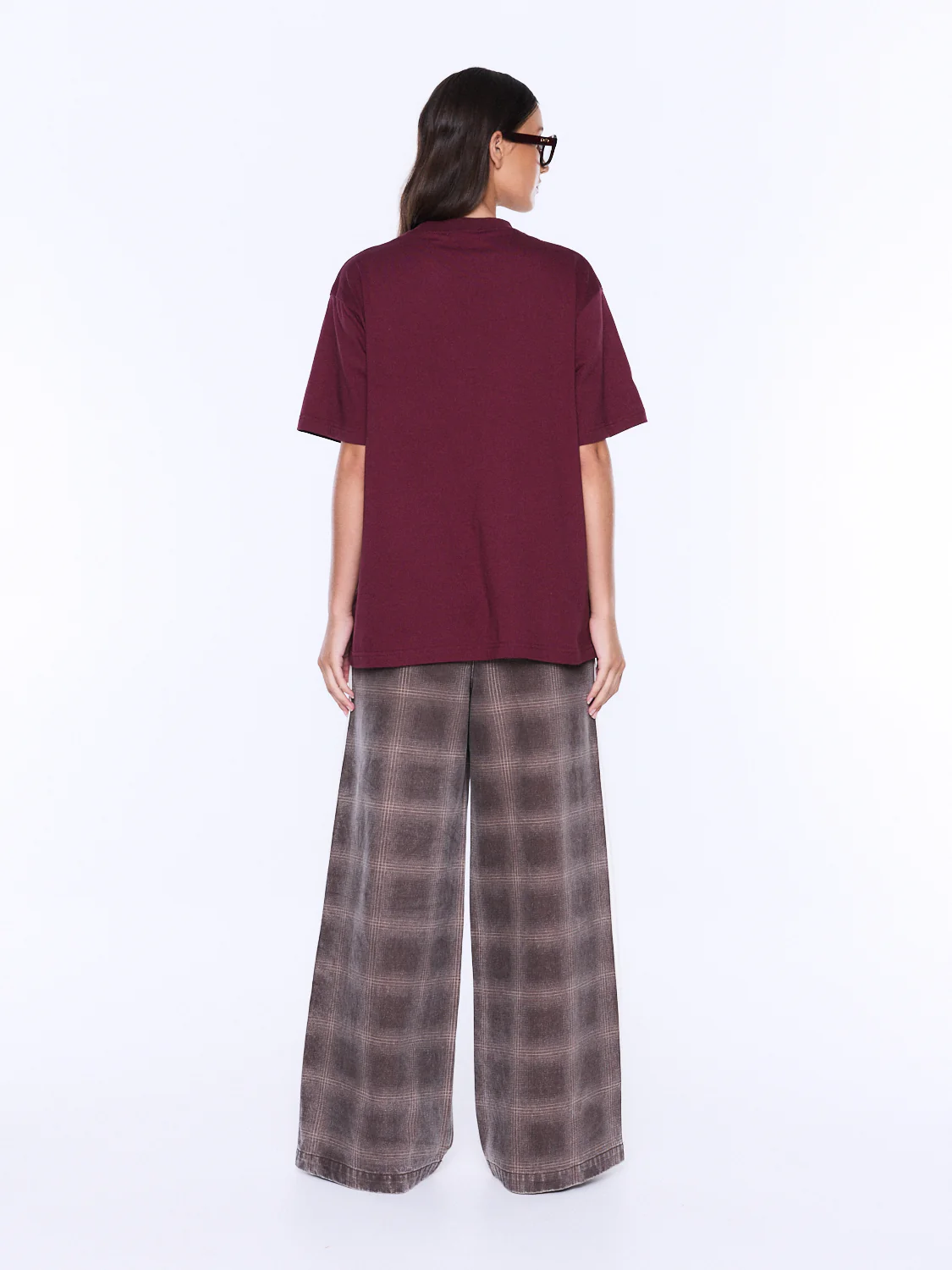 ENA PELLY IVY RELAXED TEE BURGUNDY/ENA PELLY - Image 3