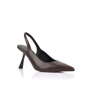 LANA WILKINSON Celeste Pump Espresso Leather