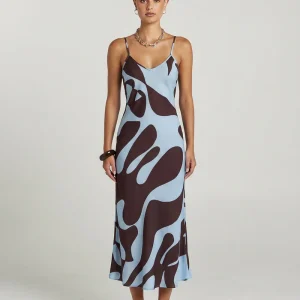 SUMMI SUMMI SIREN MIDI DRESS - MIRAGE