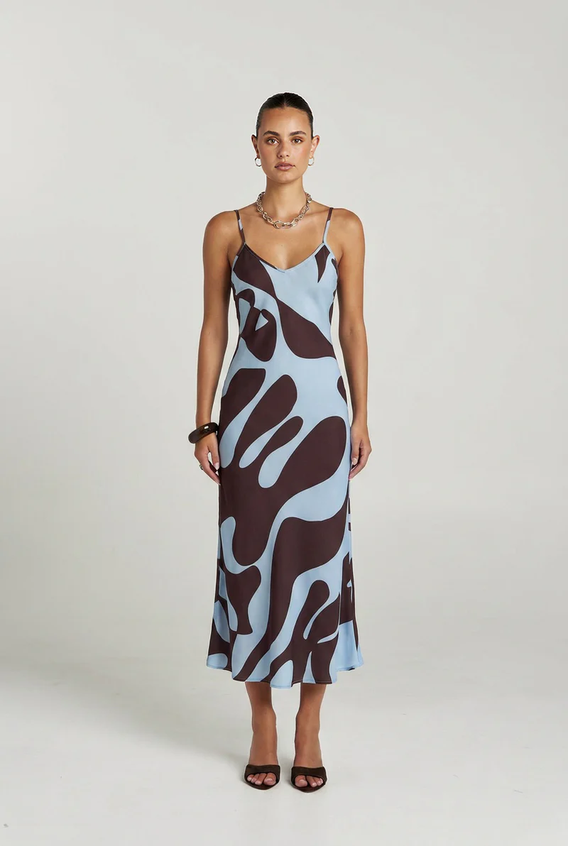 SUMMI SUMMI SIREN MIDI DRESS - MIRAGE